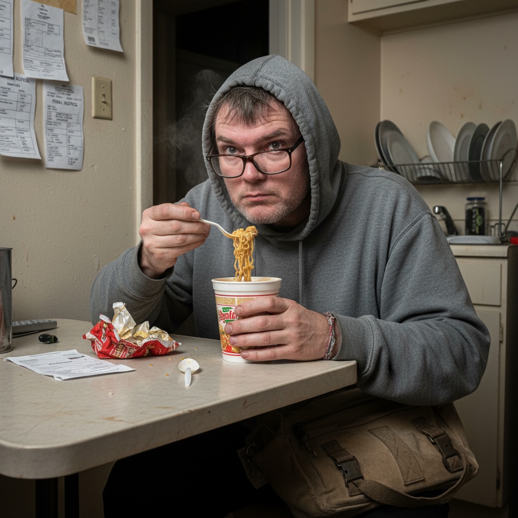 Future you with poor financial habits